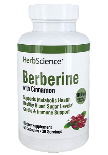 HerbScience Berberine with Cinnamon 60 cápsulas