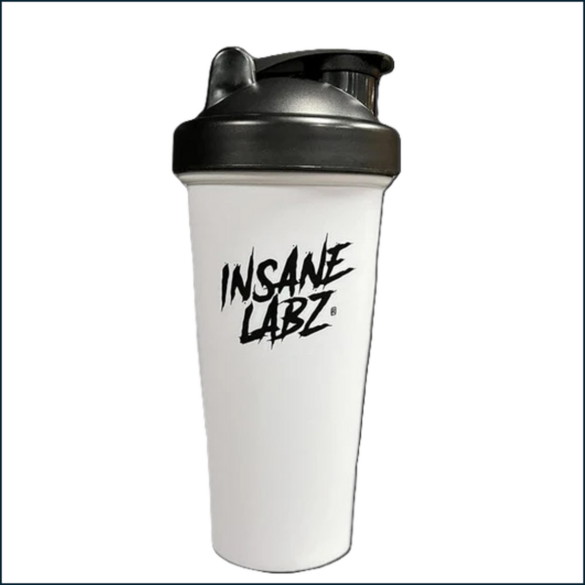 Insane Labz shaker blanco con tapa negra
