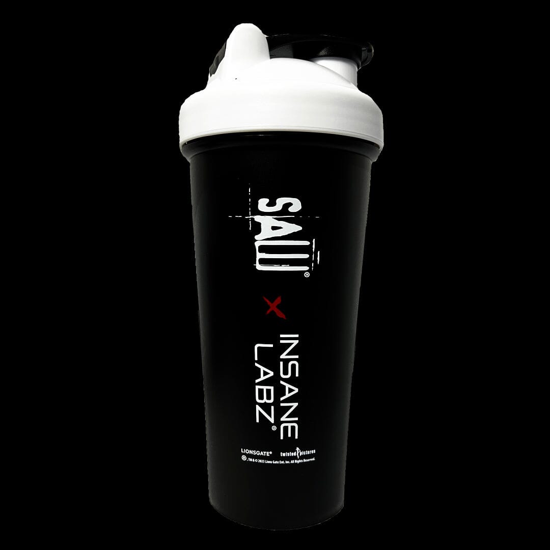 Insane Labz SAW Shaker negro con tapa blanca
