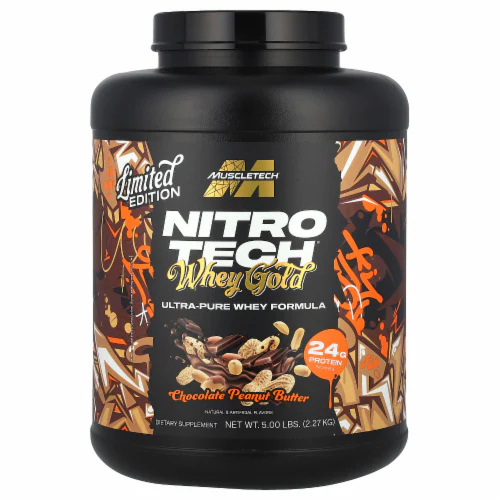 MuscleTech Nitro-Tech Whey Gold | 5 lb | 24 g de Proteína