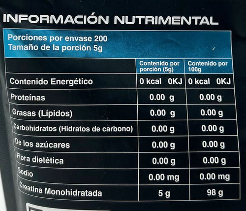 Creatina Blue 200 Servicios | Bolsa de Creatina