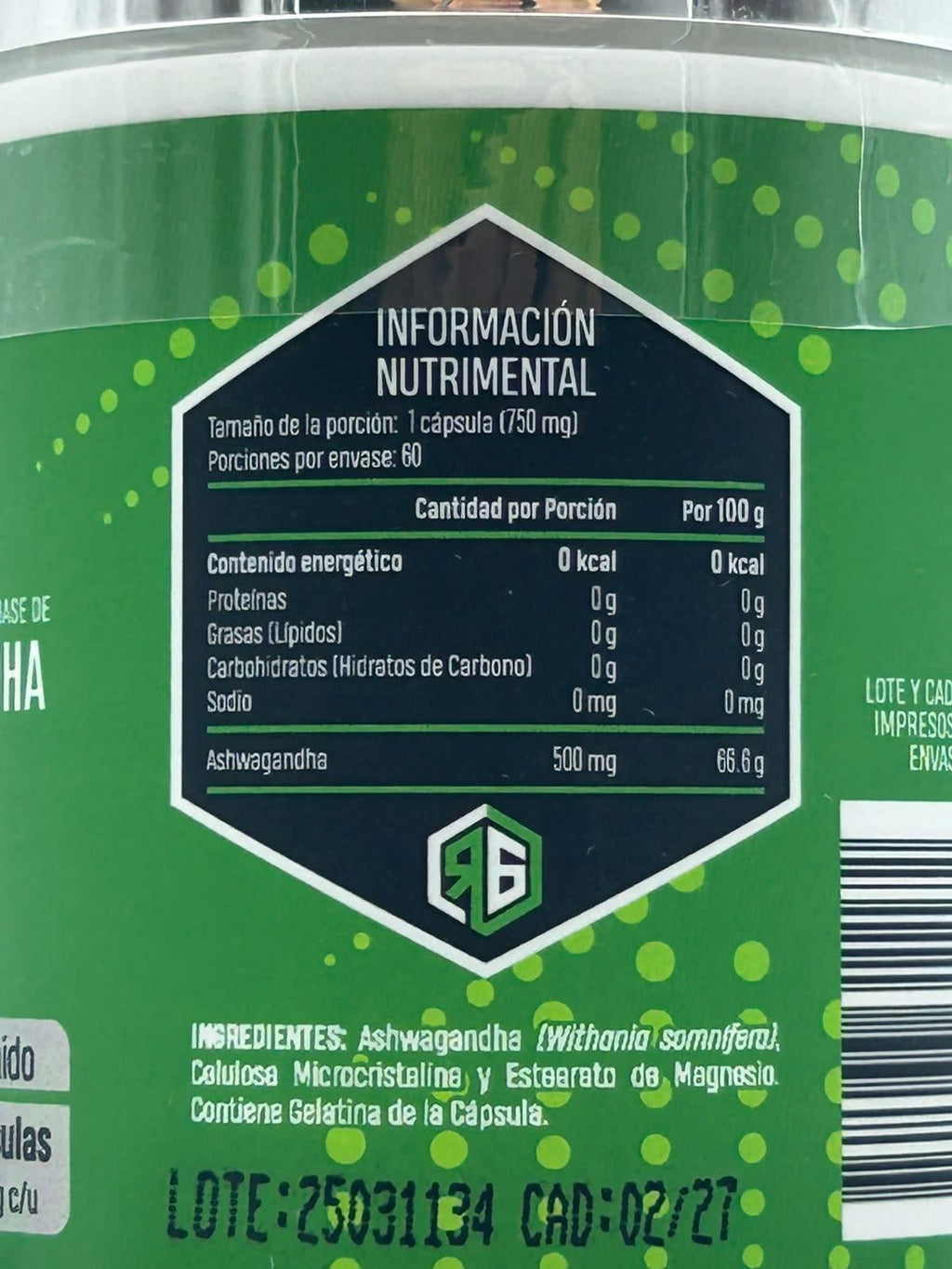RedGold Naturals Ashwagandha | 750 mg | 60 Cápsulas
