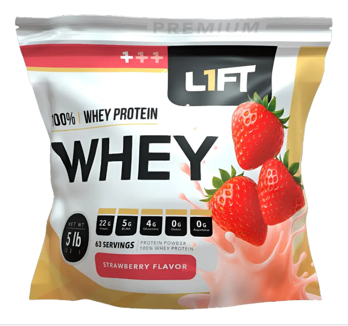 L1FT 100% Whey Protein | 5 lb | 63 Servicios