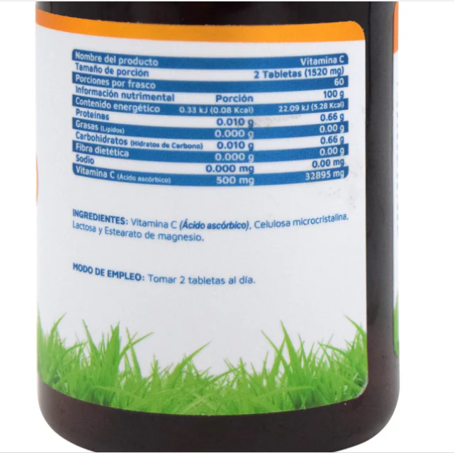 Vidanat Vitamina C | 120 Tabletas | Ácido Ascórbico