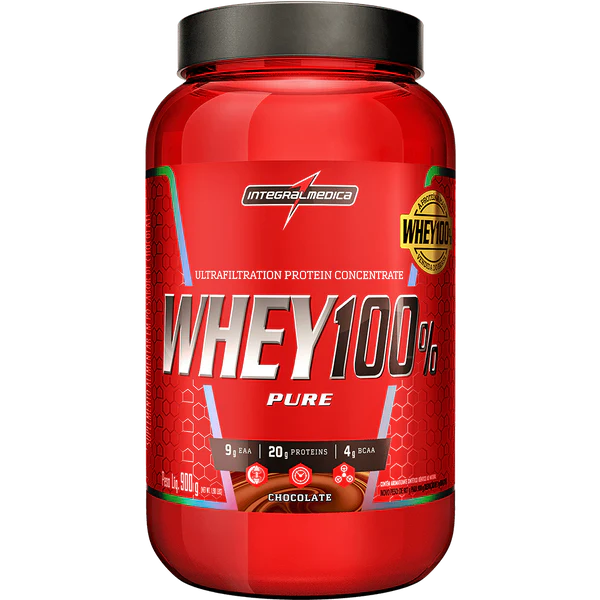 BOTE WHEY 100% PURE INTEGRAL MEDICA 900 G 30 SV
