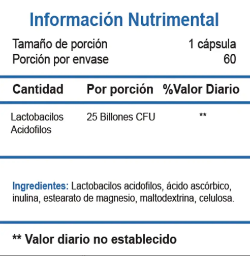 Essentials Probiotics 25 | 60 Cápsulas