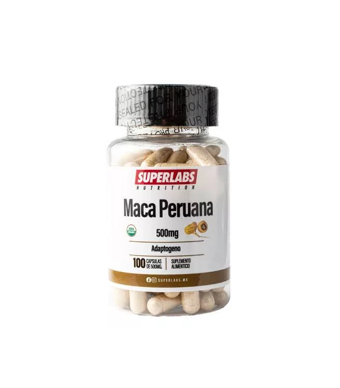 Superlabs Nutrition Maca Peruana | 500 mg | 100 Cápsulas