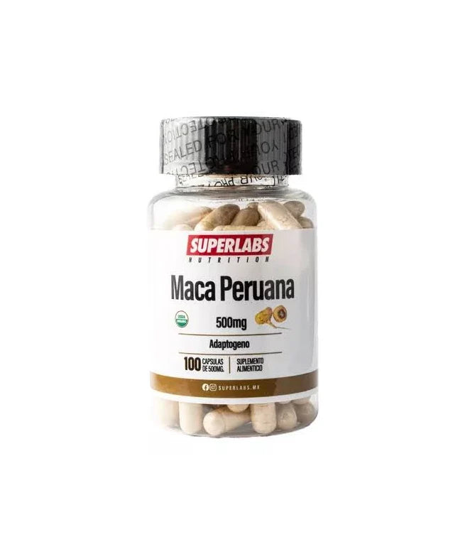 Superlabs Nutrition Maca Peruana | 500 mg | 100 Cápsulas - imagen 3