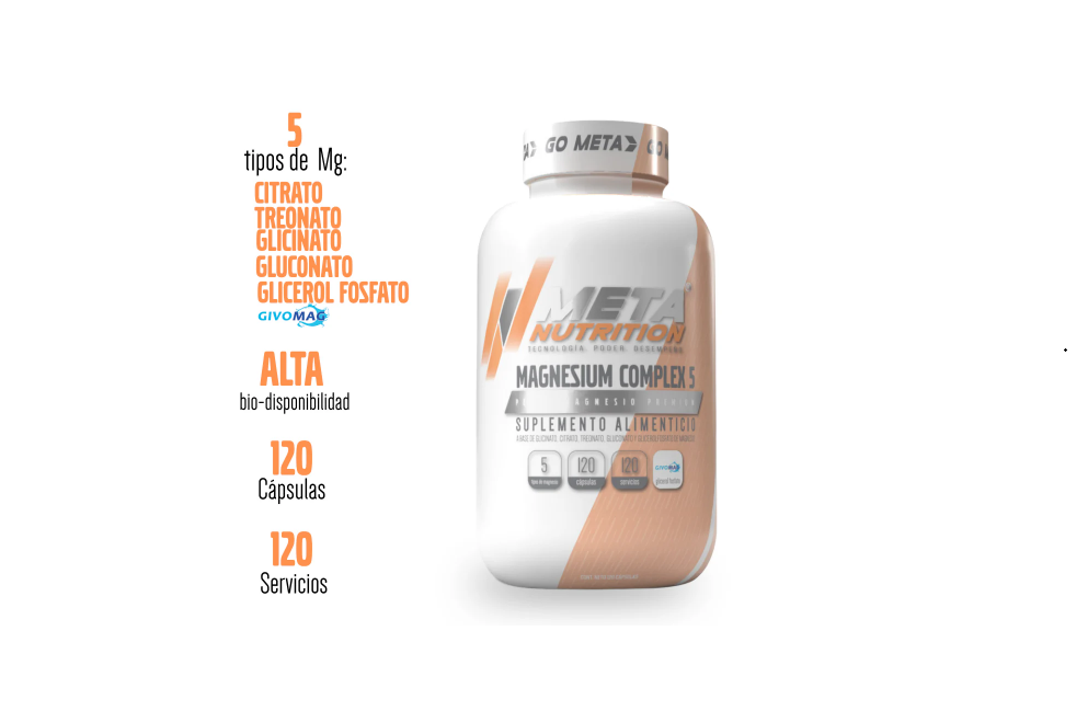 Meta Nutrition Magnesium Complex 5 | 120 Cápsulas
