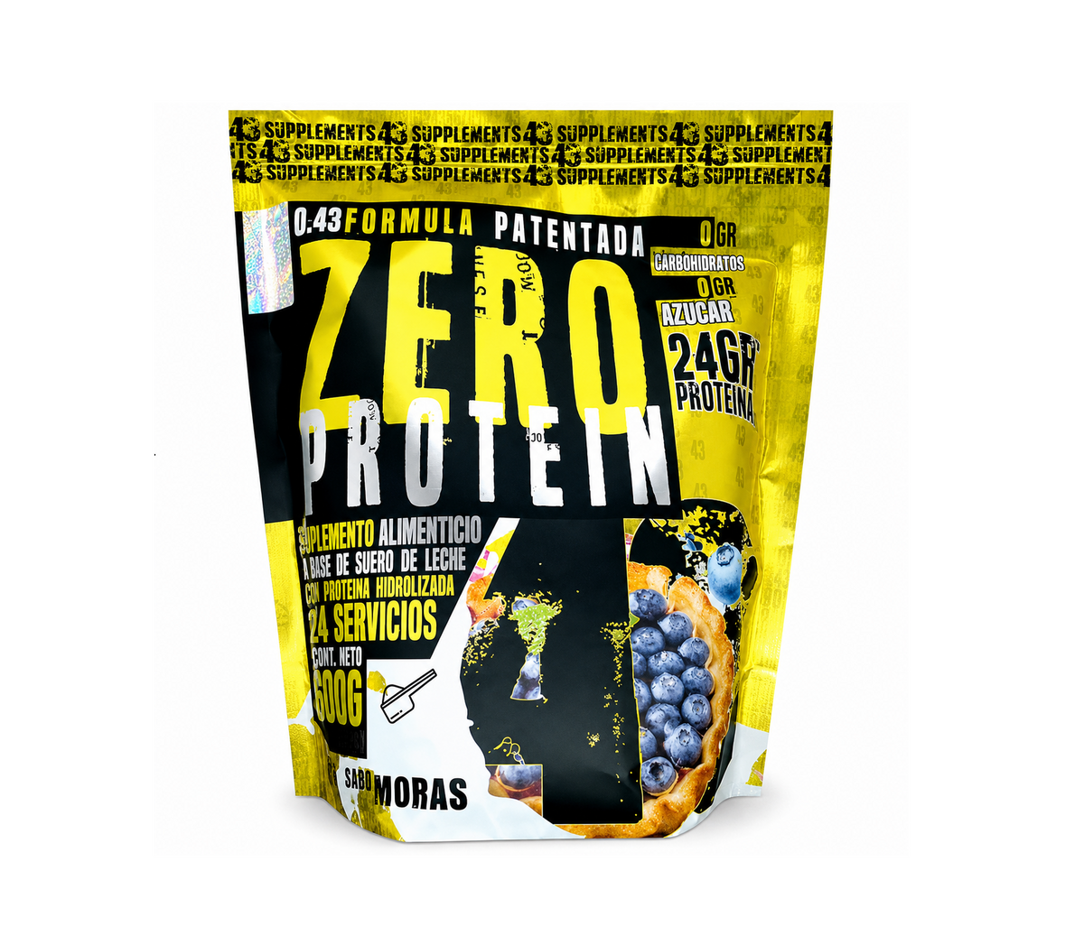 43 Zero Protein | 1 kg | 31 Servicios | Pay de Mora