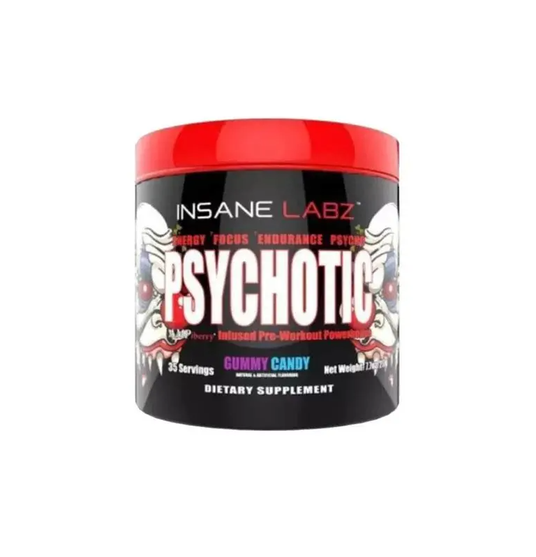 PSYCHOTIC ROJO 35 SERVICIOS INSANE LABZ Suplemento Pre Entreno Ultra Potente para Rendimiento Físico y Energía Máxima