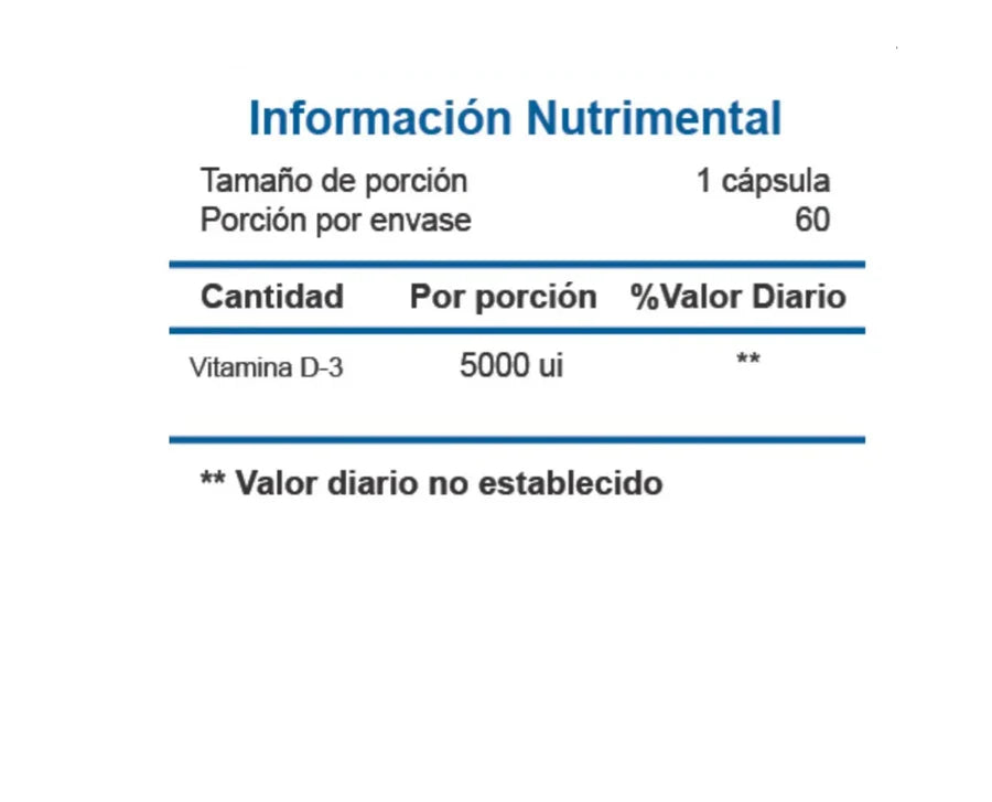 Essentials Vitamina D3 | 60 Cápsulas - imagen 3