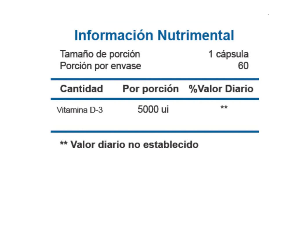 Essentials Vitamina D3 | 60 Cápsulas - imagen 5
