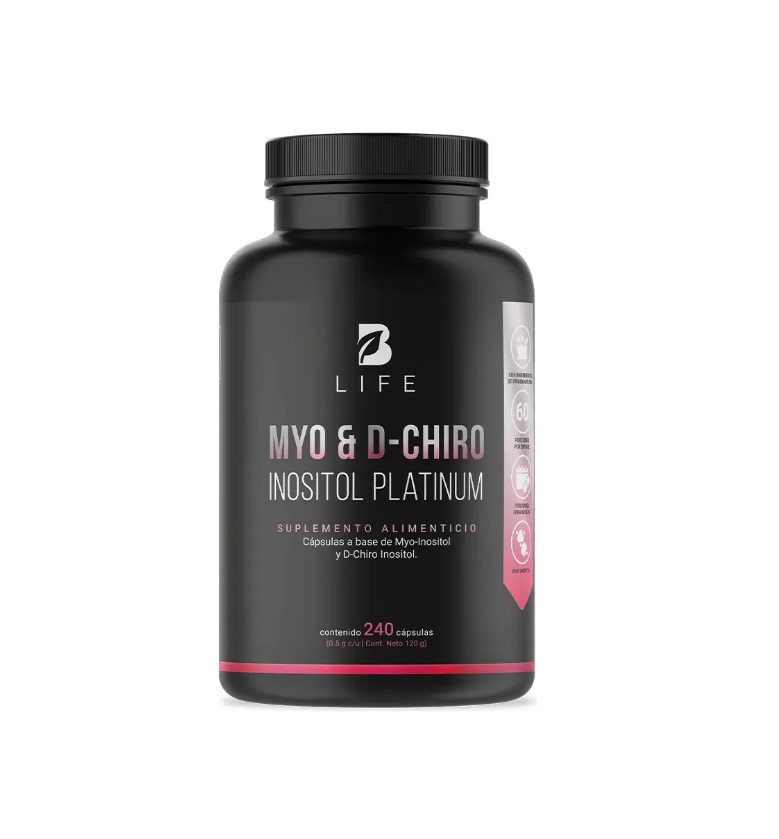 B Life Myo & D-Chiro Inositol | 500 mg | 240 Cápsulas