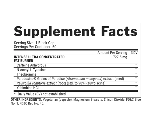 LIPO 6 BLACK INTENSE 60 CAP (Vieja Presentacion)