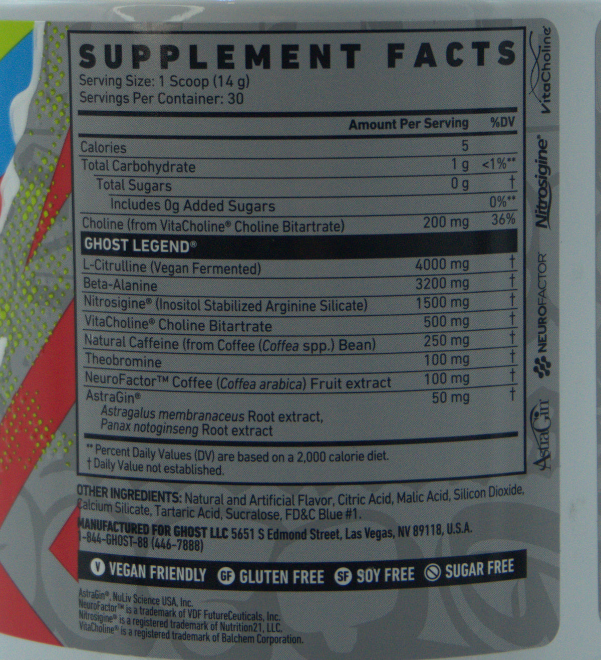 GHOST Legend Pre-Workout | 30 Servicios