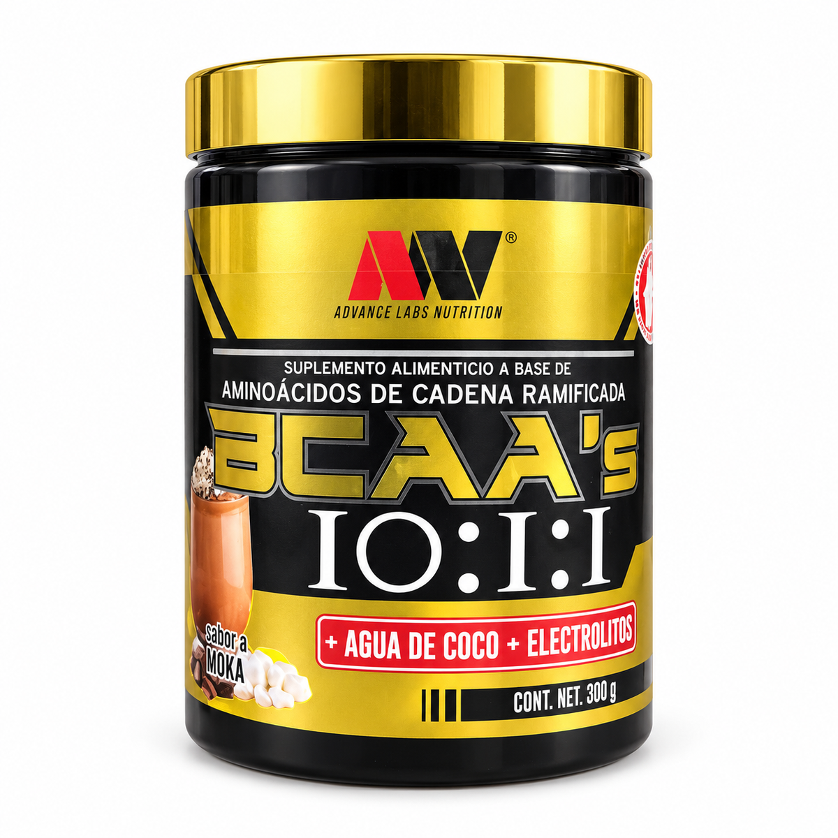 Advance Nutrition BCAA 10:1:1 | 300 g | 30 Servicios | Moka